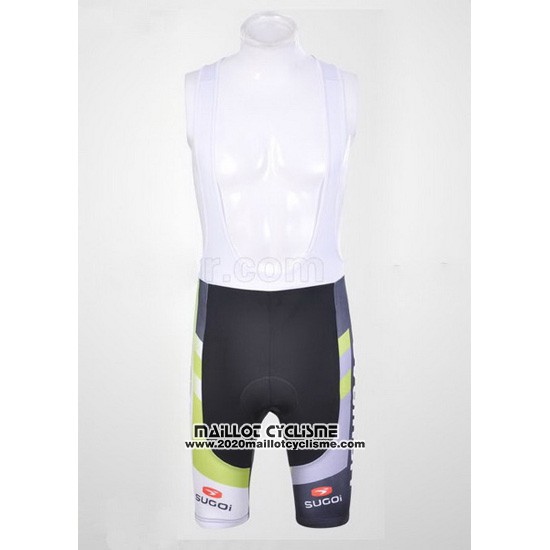 2011 Maillot Ciclismo Liquigas Cannondale Noir et Vert Manches Courtes et Cuissard